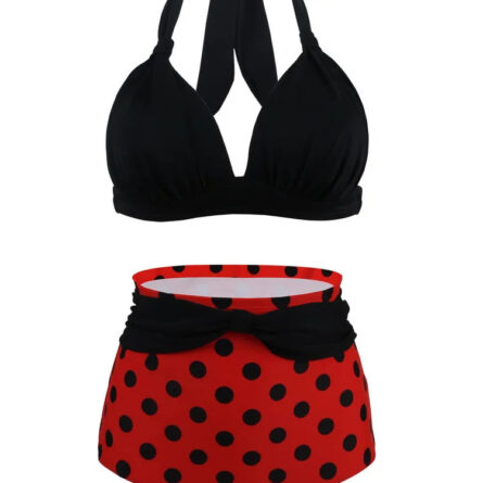 Retro Queen Halter High Waist Bikini - Image 16