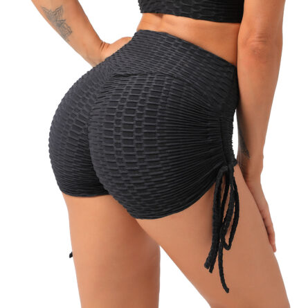 FitFemme High Waist Drawstring Sports Shorts - Image 38