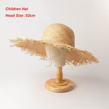 Vacation Time Handmade Large Straw Sun Hat - Image 13