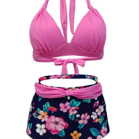 Retro Queen Halter High Waist Bikini - Image 18