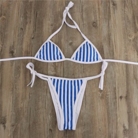 Independence Day Red White Blue Micro String Sexy Bikini - Image 17