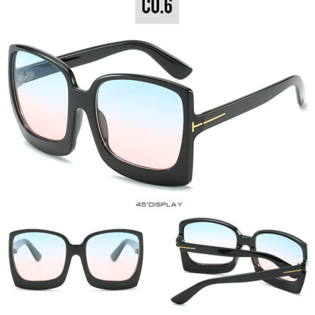 Monaco Oversized Square Sunglasses UV400 - Image 23