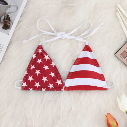 Stunning American Flag Bikini Top - Image 25