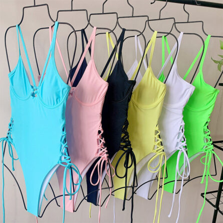 Tassel Dreams Underboob High Cut Out Swimsuit - Image 58