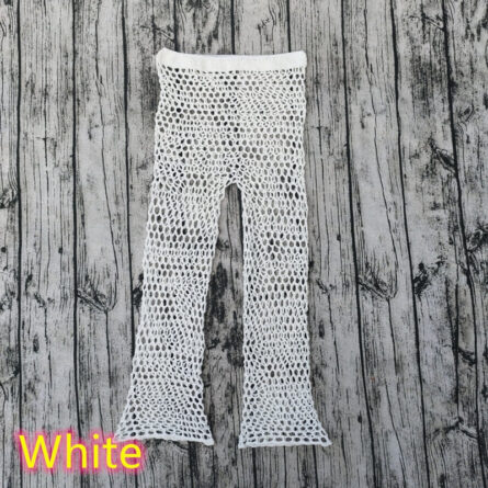 Sun-Kissed Crochet Beach Cover Up Pants - Image 6