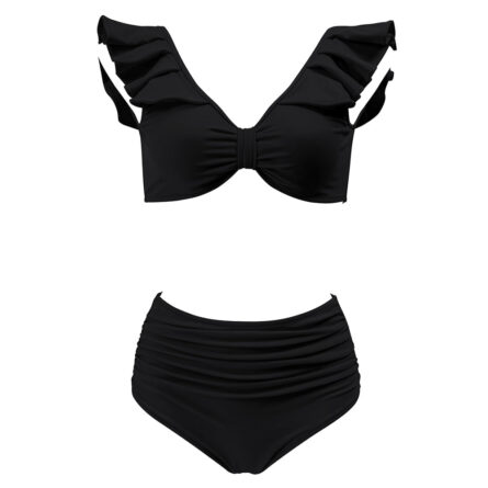 Pacific Paradise Ruffle High Waist Tummy Control Bikini – Bild 13