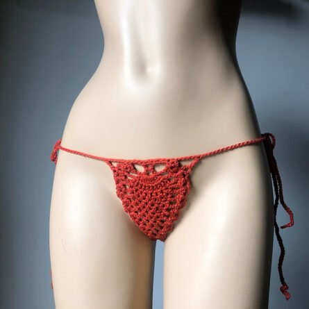 Mini Micro See Through G-strings Crochet Bikini Thongs - Image 27