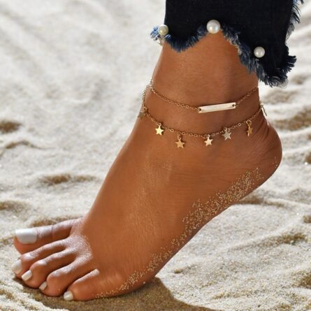 Bohemian Seashell Heart Anklet - Image 28