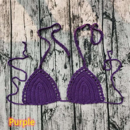 Ocean Breeze Triangle Crochet Bikini Top - Image 31