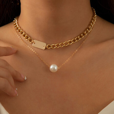 Paradise Lost Pearl Coin Pendant Necklace – Bild 6