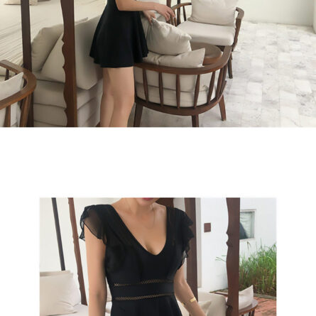 Elegant Waves Modest One Piece Swimsuit Swimskirt - Image 10