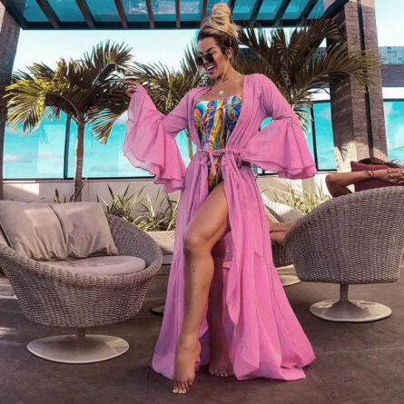 Caribbean Vacation Bikini Cover-up Long Tunic - Image 12