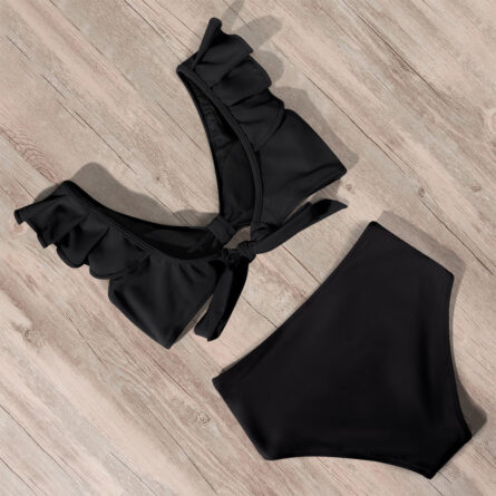 Pacific Paradise Ruffle High Waist Tummy Control Bikini – Bild 11