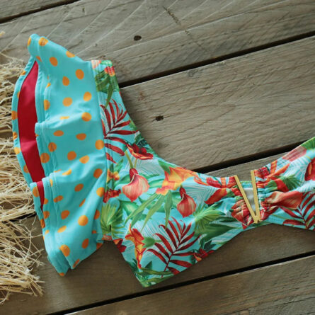 Summer Symphony Ruffled Bandage Belted Bikini - Image 10