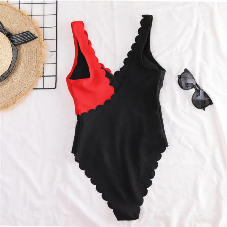Whispering Waves Scalloped Cut Full-Coverage One Piece Swimsuit - Image 33