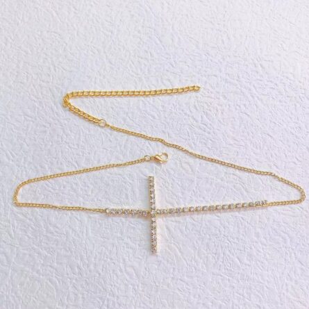 Rhinestone Crystal Cross thigh chain – Bild 12