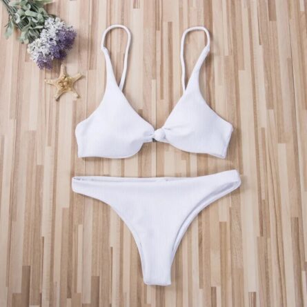 Mykonos Solid Knot Two Piece Bikini - Image 15
