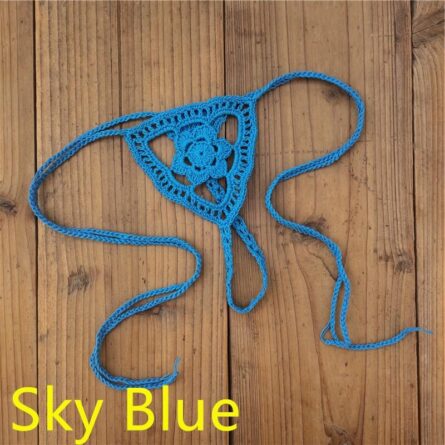 Micro String Cut Out Crochet Bikini Bottom – Bild 21