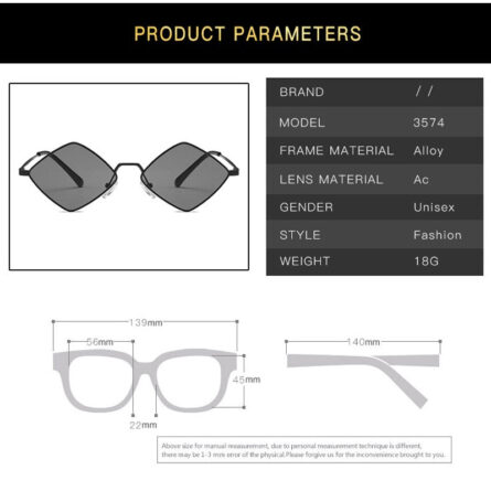 Irregular Vintage Small Frame UV400 Womens Sunglasses – Bild 5