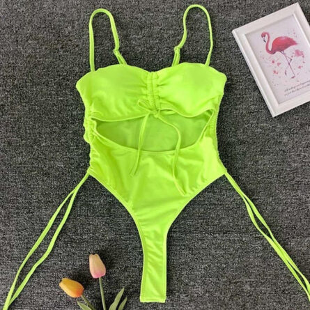 Tassel Dreams Underboob High Cut Out Swimsuit - Image 10