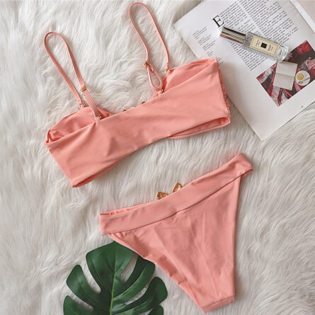 Underboob Shiny Rhinestone Scrunch Butt Bikini - Image 39