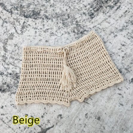 Seaside Chic Handmade Crochet Shorts - Image 5