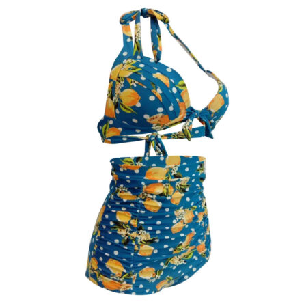 Retro Queen Halter High Waist Bikini - Image 56
