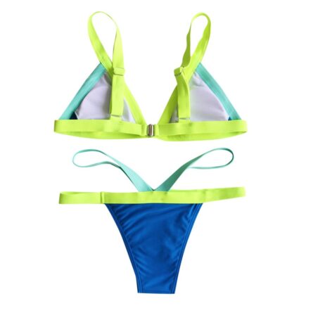 Santorini Sunset Bikini Sexy Cheeky Cut Out Bandage Bikini – Bild 14