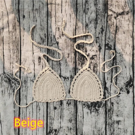 Ocean Breeze Triangle Crochet Bikini Top - Image 35