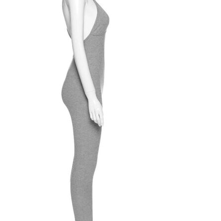 Heather V-neck Skinny Sexy Jumpsuit – Bild 9