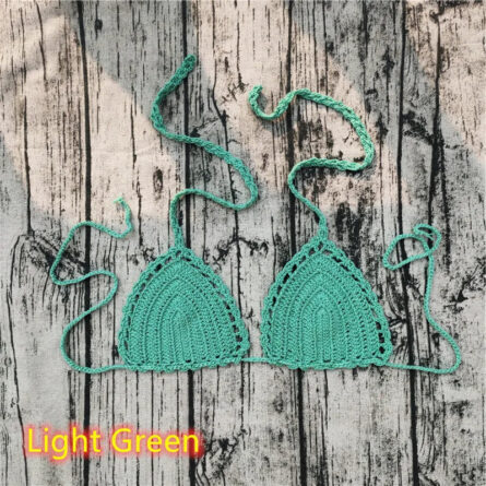 Ocean Breeze Triangle Crochet Bikini Top - Image 27