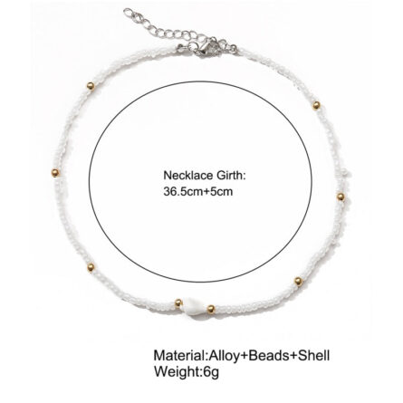 Seaside Queen Shell Choker Necklace - Image 5