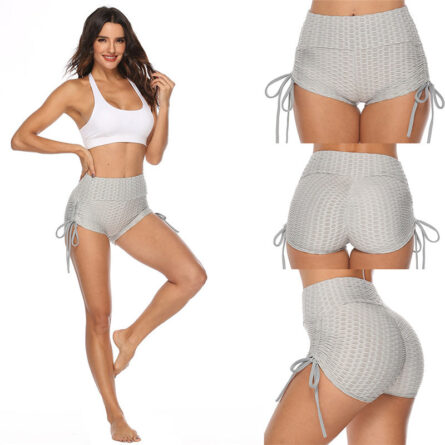 FitFemme High Waist Drawstring Sports Shorts - Image 29