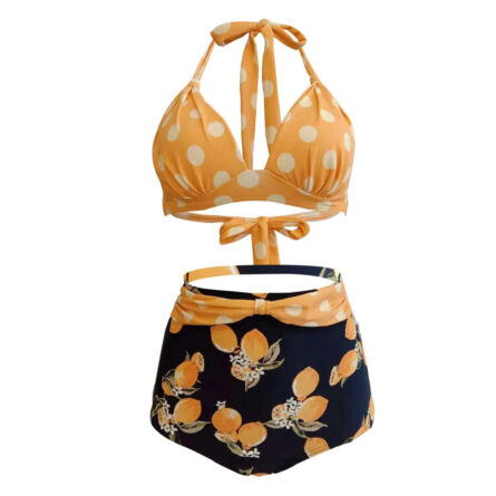 Retro Queen Halter High Waist Bikini - Image 47