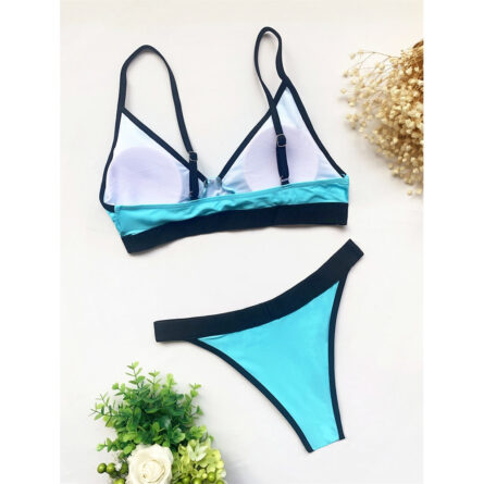 New Sexy Splicing Two Piece Bikini Set – Bild 5