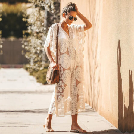 Savannah Lace Kaftan Beach Cover Up - Image 5