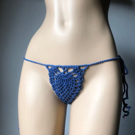 Mini Micro See Through G-strings Crochet Bikini Thongs - Image 29