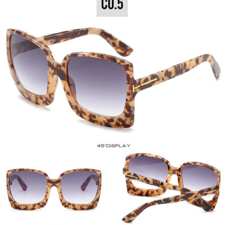 Monaco Oversized Square Sunglasses UV400 - Image 22