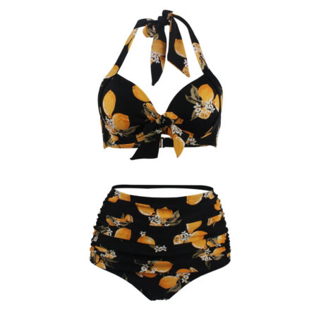 Retro Queen Halter High Waist Bikini - Image 25