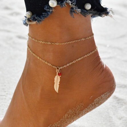 Bohemian Seashell Heart Anklet - Image 30