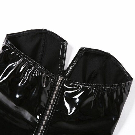 Hot Kitten Ultimate V-Shape PU Leather Bodysuit – Bild 15