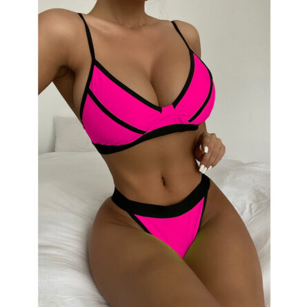 New Sexy Splicing Two Piece Bikini Set – Bild 2