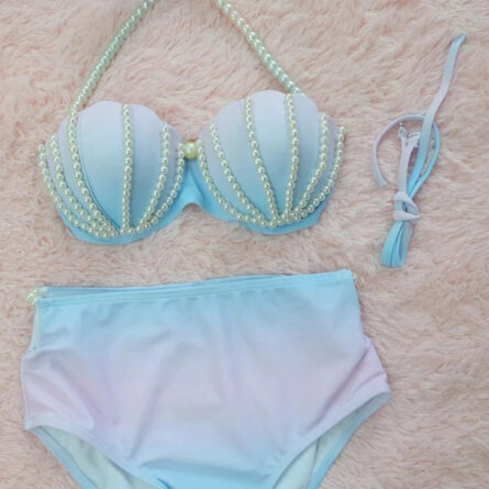 Mermaid Fantasy Deluxe Pearl Mermaid Bikini Set - Image 4