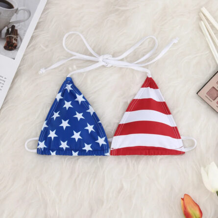 Stunning American Flag Bikini Top - Image 3