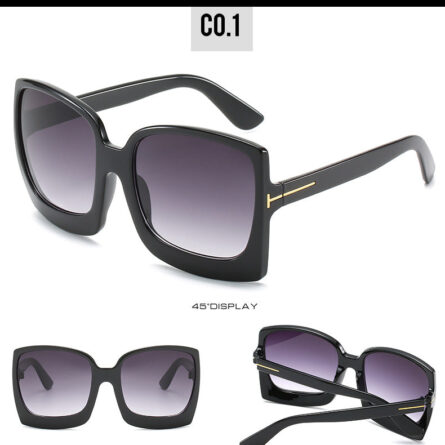 Monaco Oversized Square Sunglasses UV400 - Image 18