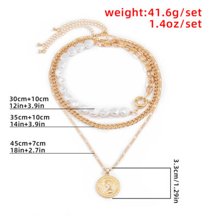 Paradise Lost Pearl Coin Pendant Necklace – Bild 32