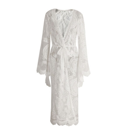 Sunset and Swim Embroidered Boho Mesh Cover Up – Bild 8