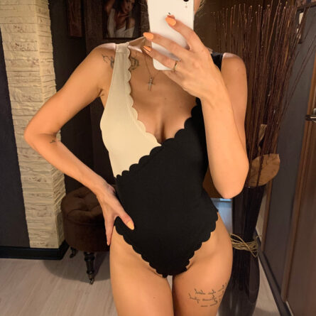 Sexy Scalloped One Piece Swimsuit – Bild 11