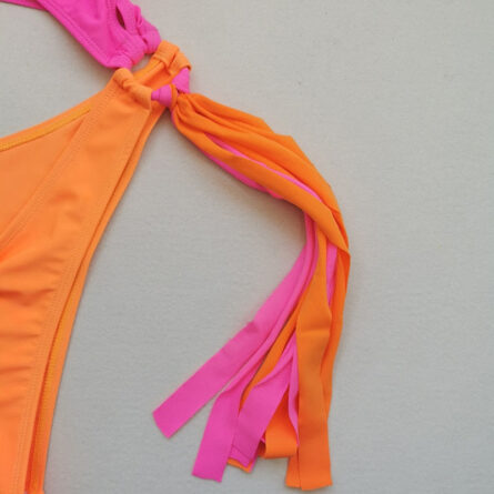 Tassel Dreams Underboob High Cut Out Swimsuit - Image 41