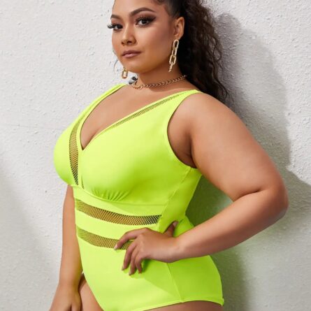 Sienna Mesh Plus Size Swimsuit - Image 24